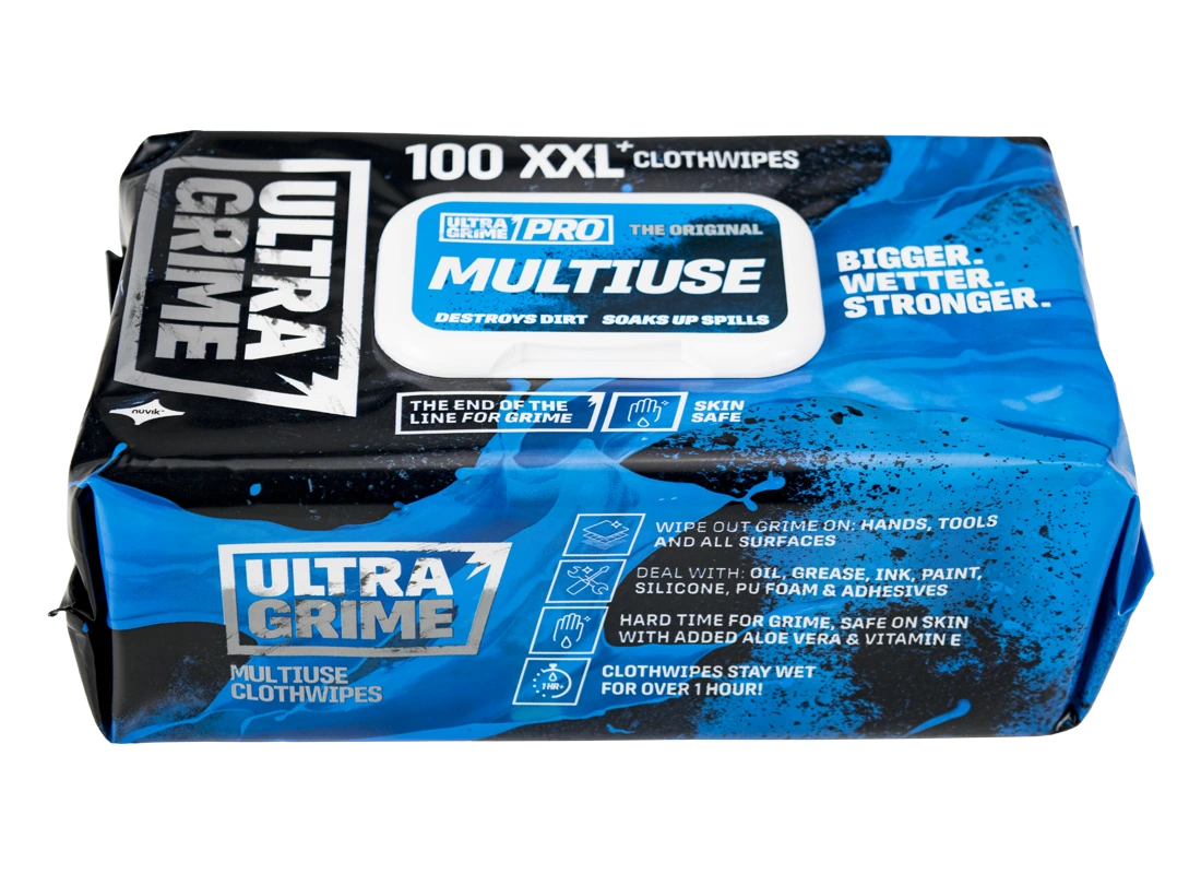 UltraGrime Pro Multi-Use Clothwipes pack